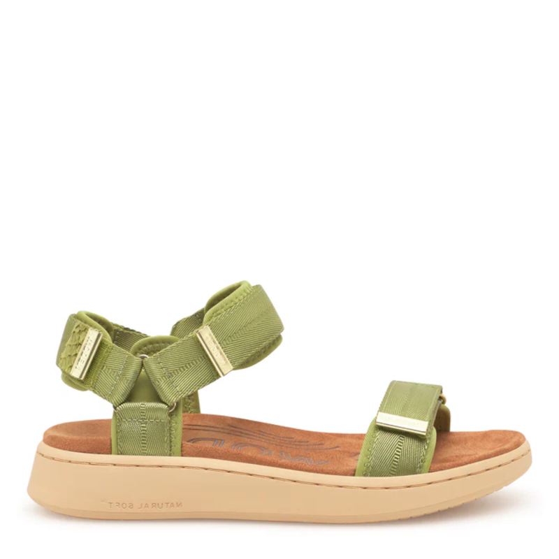 Woden Line Bambus Green Sandal Dame Grøn