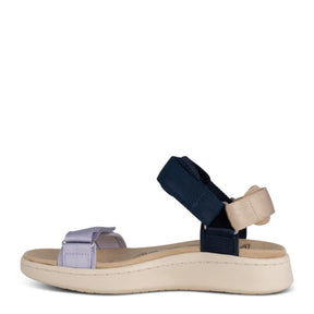 Woden Line Space Multi Sandal Dame Blå
