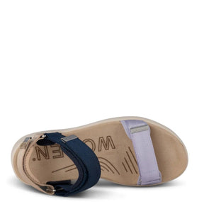 Woden Line Space Multi Sandal Dame Blå