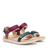 Woden Line Lite Deep Forrest Sandal Dame Multi