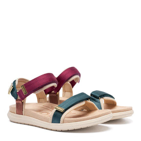 Woden Line Lite Deep Forrest Sandal Dame Multi