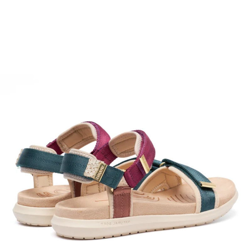 Woden Line Lite Deep Forrest Sandal Dame Multi