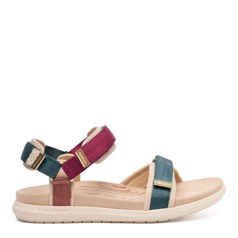 Woden Line Lite Deep Forrest Sandal Dame Multi