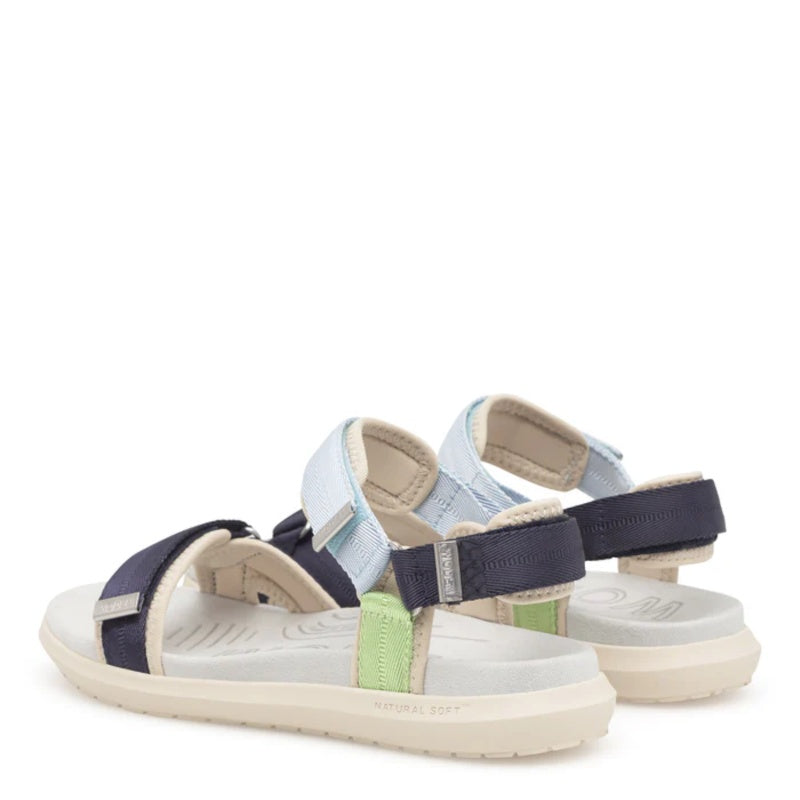 Woden Line Lite Moonstone Multi Sandal Dame Blå