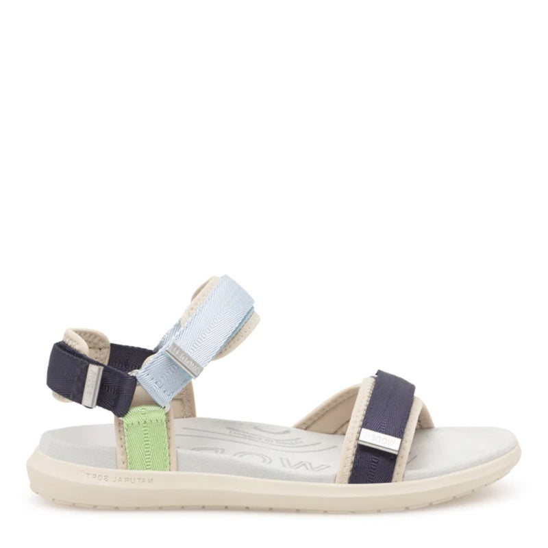 Woden Line Lite Moonstone Multi Sandal Dame Blå