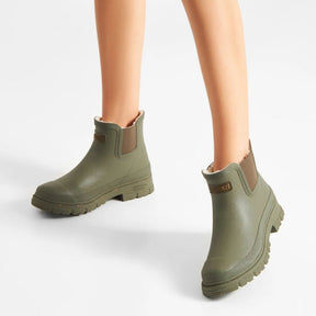 Woden Liv Warm Waterproof Gummistøvle Dame Grøn