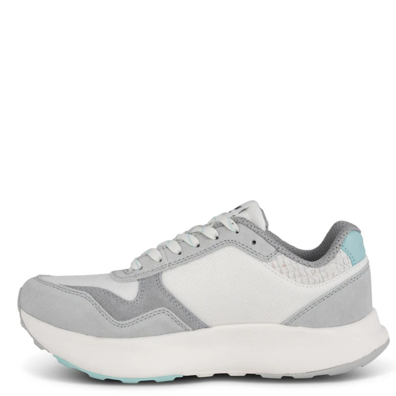 Woden Mathilde Runner Frosted Sky Sneaker Dame Hvid Grå