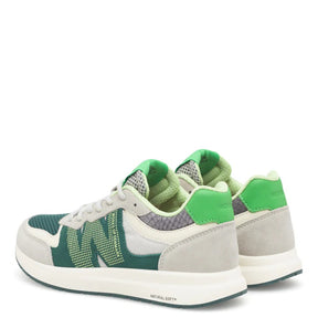 Woden Rigmor Open Mesh Apple Green Multi Sneaker Dame Grøn Grå
