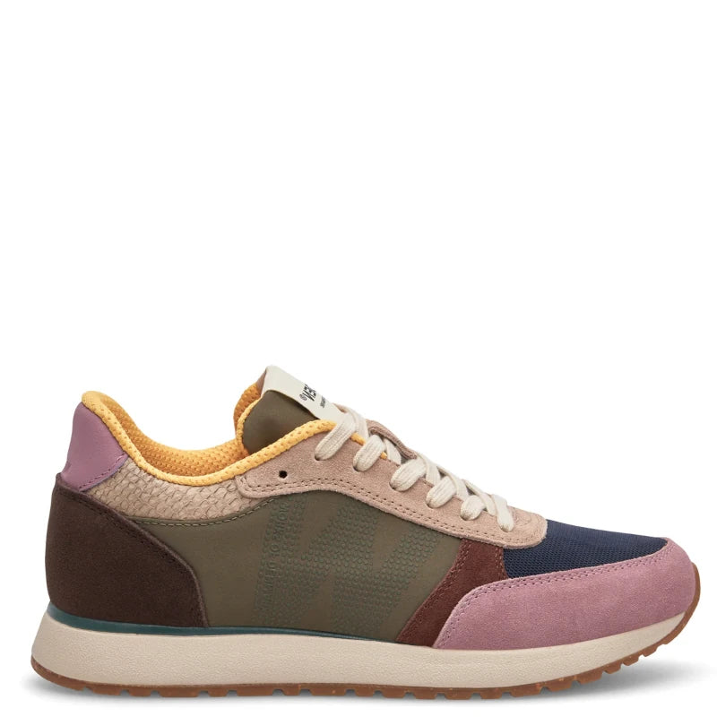 Woden Ronja Dark Algae sneaker dame multi