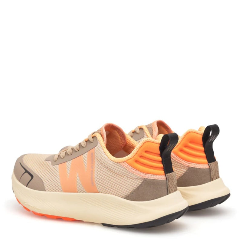 Woden Sabine Coffee Cream/Tiger Sneaker Dame Beige