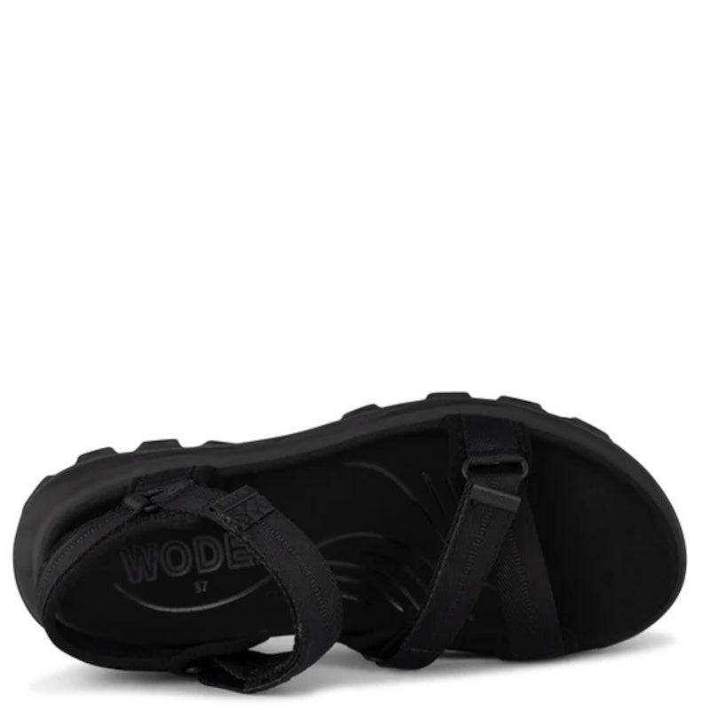 Woden Sandie Sandal Dame Sort