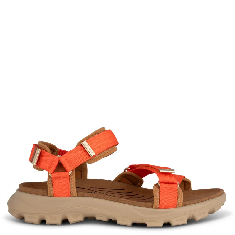 Woden Sandie Tiger sandal dame orange