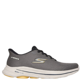 Skechers slip‑on herresneaker med  støddæmpende mellemsål og komfortabel indlægssål, ideel til hverdagsbrug og gåture.