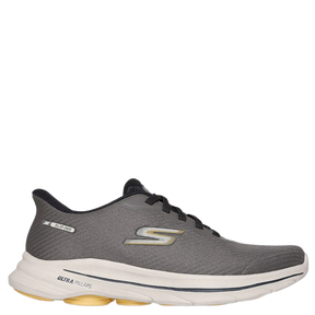 Skechers slip‑on herresneaker med  støddæmpende mellemsål og komfortabel indlægssål, ideel til hverdagsbrug og gåture.