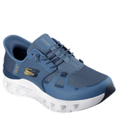 Skechers er en slip‑in‑sneaker med let strikket overdel, Memory Foam‑indersål og Glide‑Step mellemsål for blød, komfortabel og glidende bevægelse. Praktisk, sporty og velegnet til hverdagsbrug.