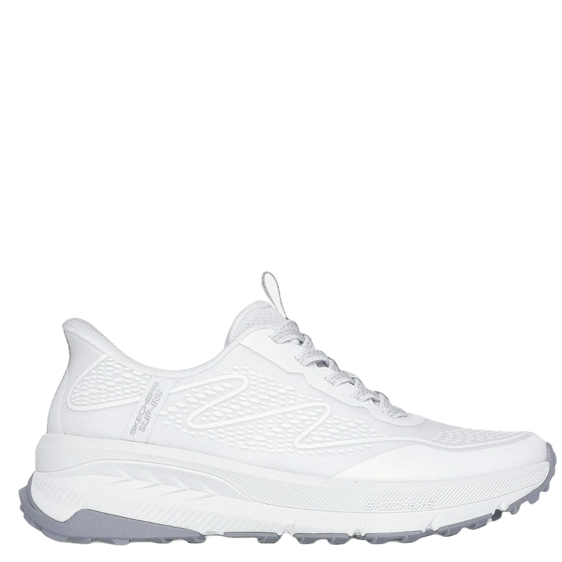 skechers slip-ins sneakers til den trendy kvinde, i hvid med snørre, skoen har en memory foam sål. designet til aktivitet og med en fantastisk comfort.
