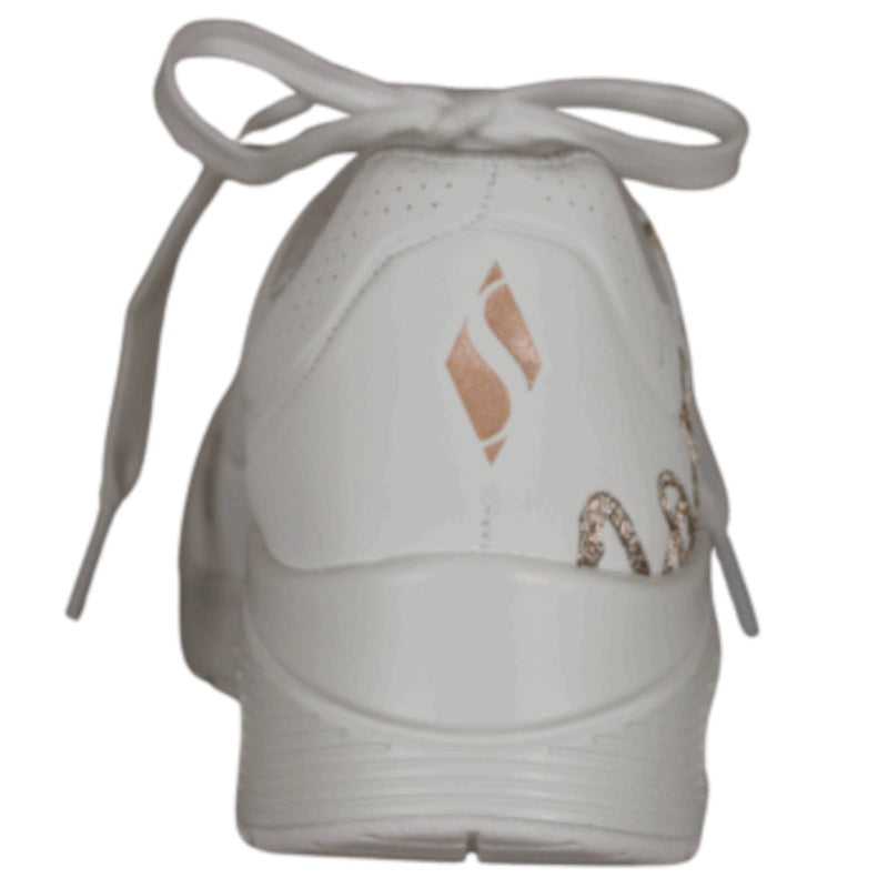 Skechers Uno - Golden - Heart Sneakers Dame Hvid