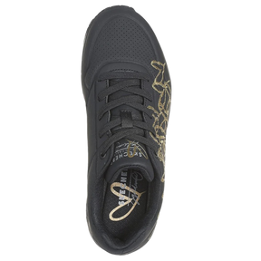 Skechers Uno Golden Hearts Sneakers Dame Sort