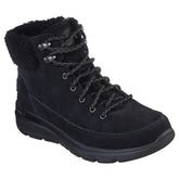 Skechers On the GO Glacial Ultra - Woodlands: Moderne ankelstøvle i blødt ruskind med snørebånd, varmt foer og robust ydersål, ideel til kolde dage.