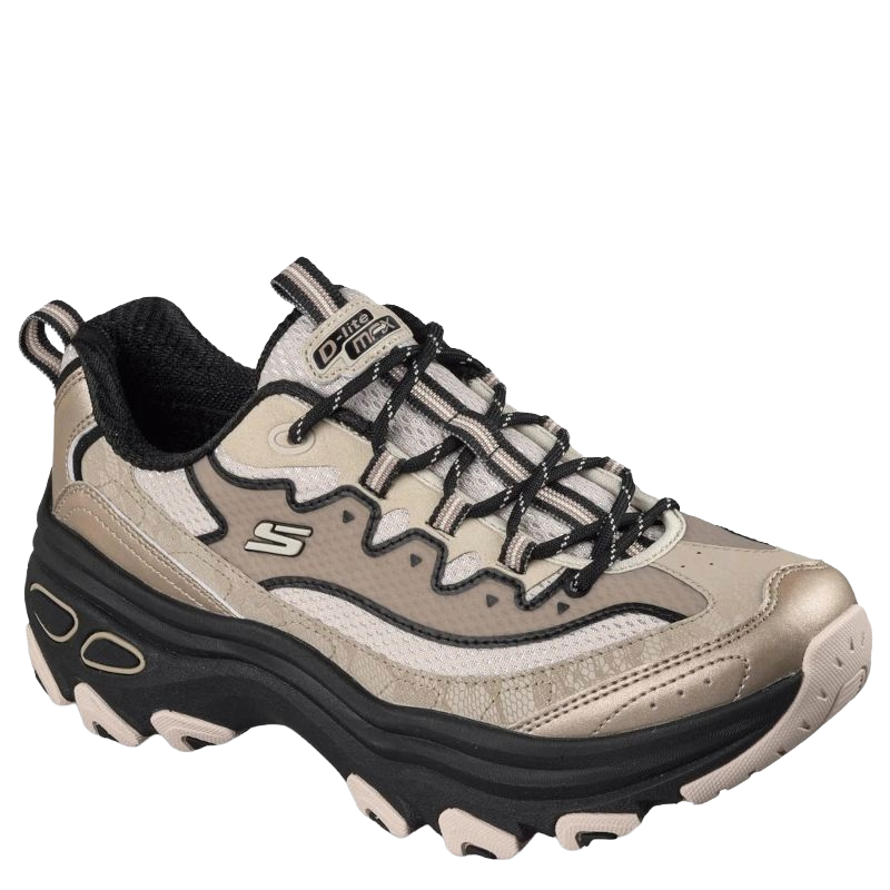 Skechers D'Lite Max Sneaker Dame Beige