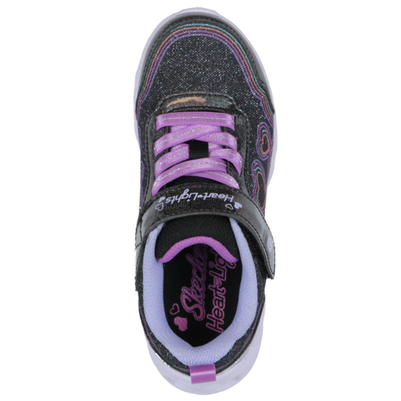 Skechers Heart Lights Bubble Love Sneaker Børn Sort