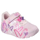 Skechers JGoldcrown: Uno Lite Heart Status Sneaker Børn Lyserød