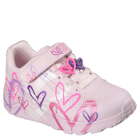 Skechers JGoldcrown: Uno Lite Heart Status Sneaker Børn Lyserød