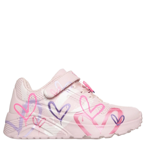Skechers JGoldcrown: Uno Lite Heart Status Sneaker Børn Lyserød