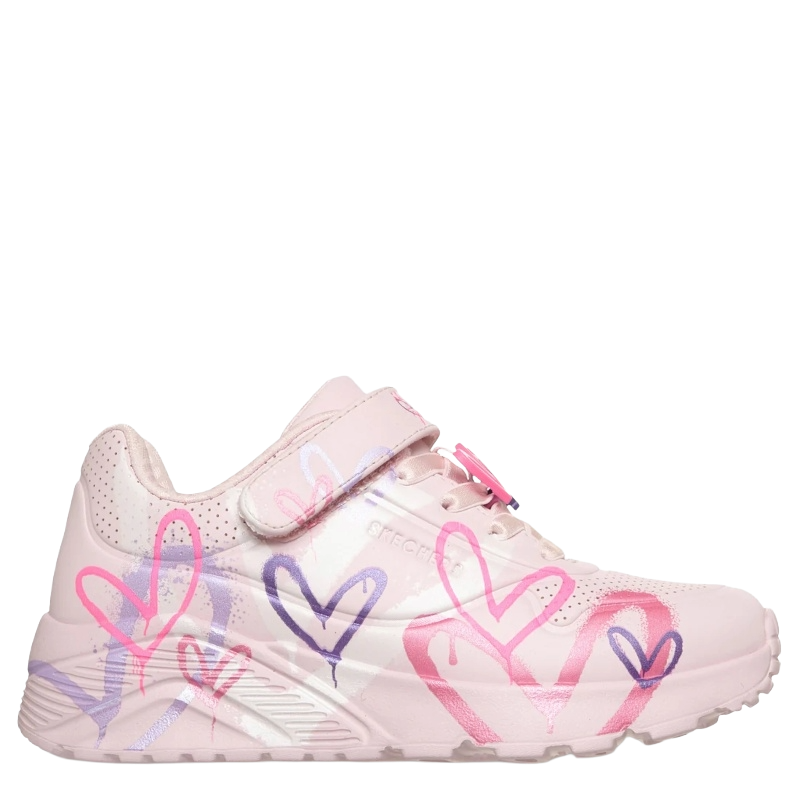 Skechers JGoldcrown: Uno Lite Heart Status Sneaker Børn Lyserød