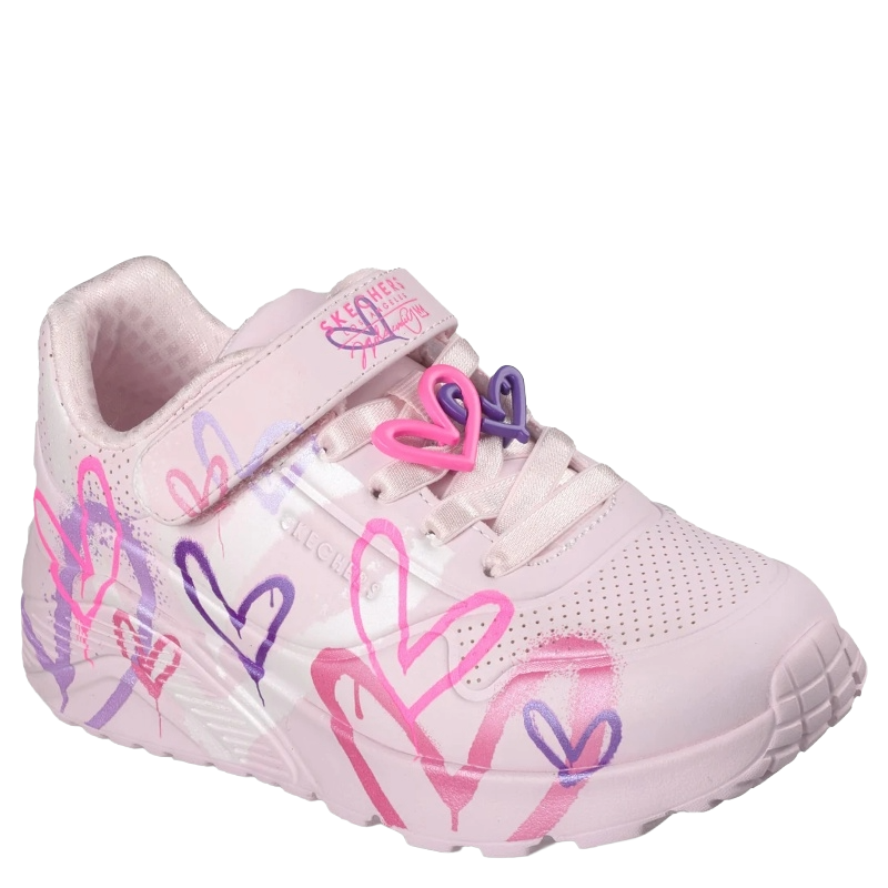 Skechers JGoldcrown: Uno Lite Heart Status Sneaker Børn Lyserød
