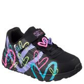 Skechers JGoldcrown: Uno Lite Heart Status Sneaker Børn Sort