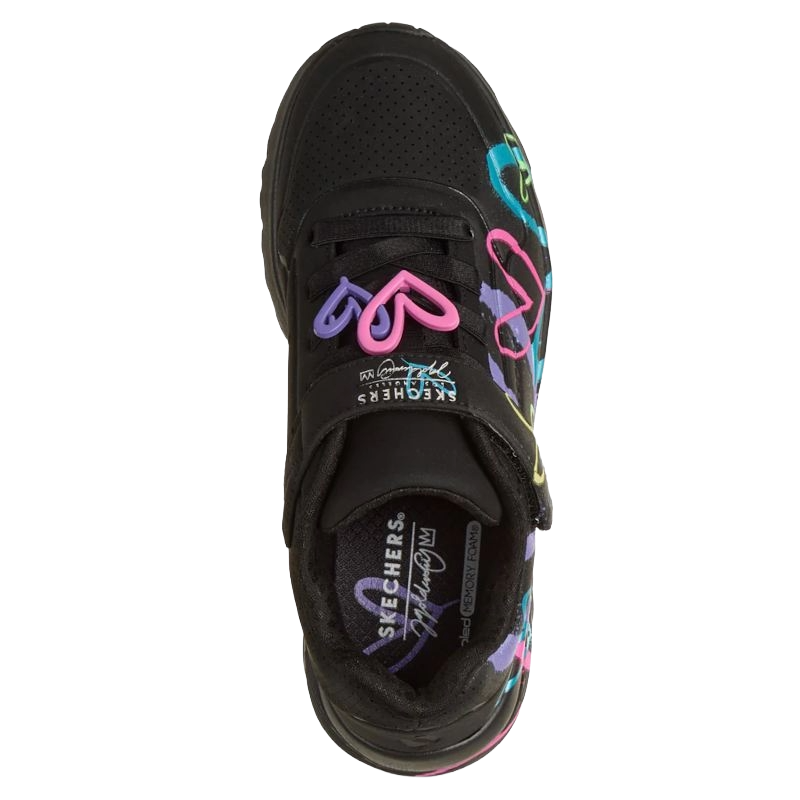 Skechers JGoldcrown: Uno Lite Heart Status Sneaker Børn Sort
