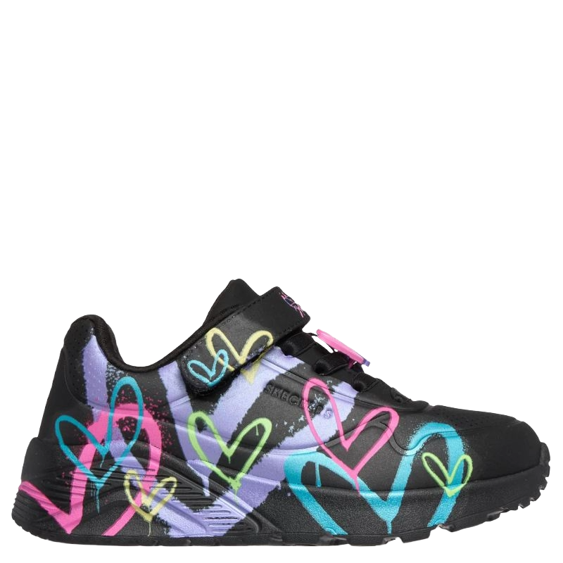 Skechers JGoldcrown: Uno Lite Heart Status Sneaker Børn Sort