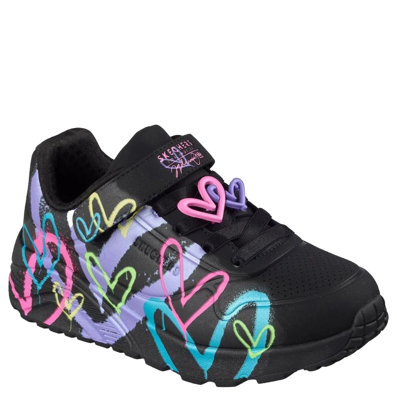 Skechers JGoldcrown: Uno Lite Heart Status Sneaker Børn Sort