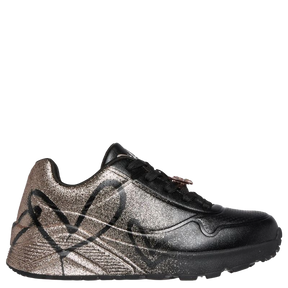 Skechers JGoldcrown: Uno Lite Heartdust Forever Sneaker Børn Sort Glimmer