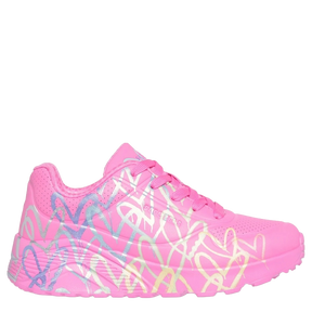 Skechers JGoldcrown Uno Lite Metallic Joy Sneaker Børn Lyserød Pink