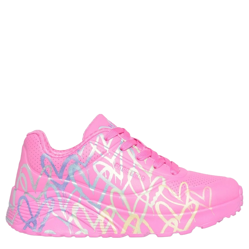 Skechers JGoldcrown Uno Lite Metallic Joy Sneaker Børn Lyserød Pink