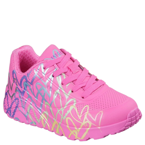 Skechers JGoldcrown Uno Lite Metallic Joy Sneaker Børn Lyserød Pink