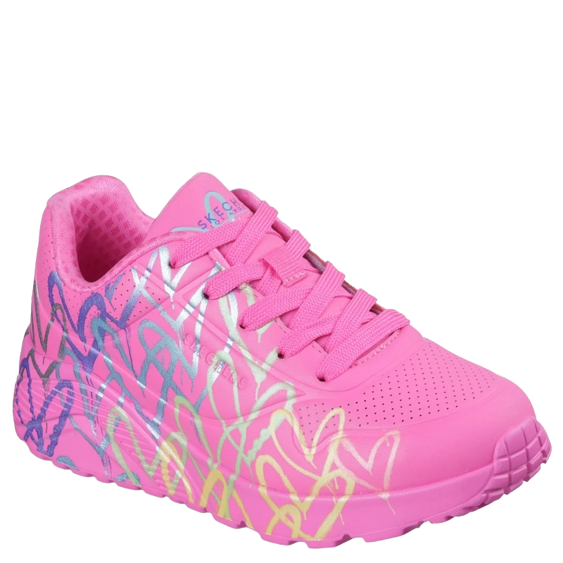 Skechers JGoldcrown Uno Lite Metallic Joy Sneaker Børn Lyserød Pink