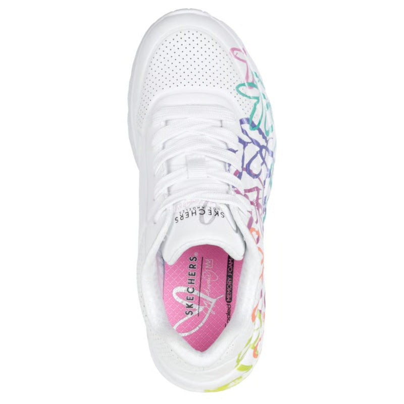 Skechers JGoldcrown Uno Lite Metallic Joy Sneaker Børn Hvid