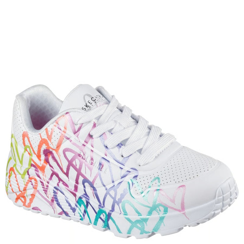 Skechers JGoldcrown Uno Lite Metallic Joy Sneaker Børn Hvid