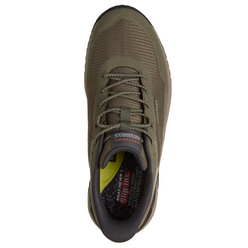 Skechers Relaxed Fit: Slip-Ins Badger Koda Waterproof Sneaker Herre Grøn