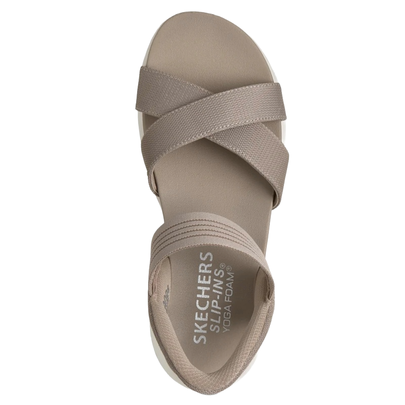 Skechers Slip-Ins: Ultra Flex Never Bette Sandal Dame Beige