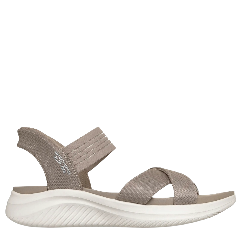 Skechers Slip-Ins: Ultra Flex Never Bette Sandal Dame Beige