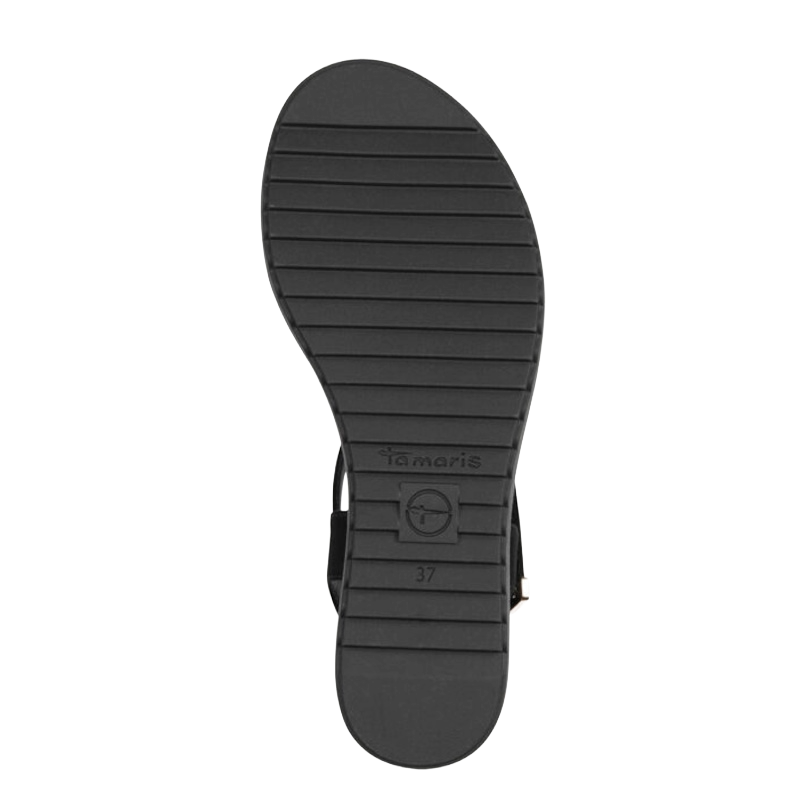 Tamaris 28118-001 Sandal Dame Sort