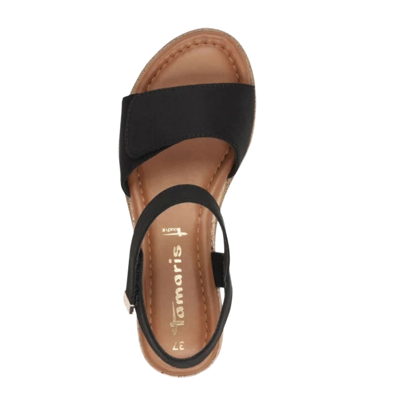 Tamaris 28118-001 Sandal Dame Sort