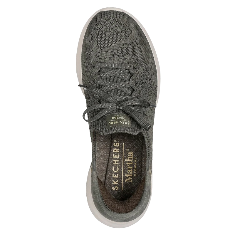 Skechers Martha Stewart Slip-Ins: Ultra Flex 3.0 Back On Track Sneaker Dame Grøn