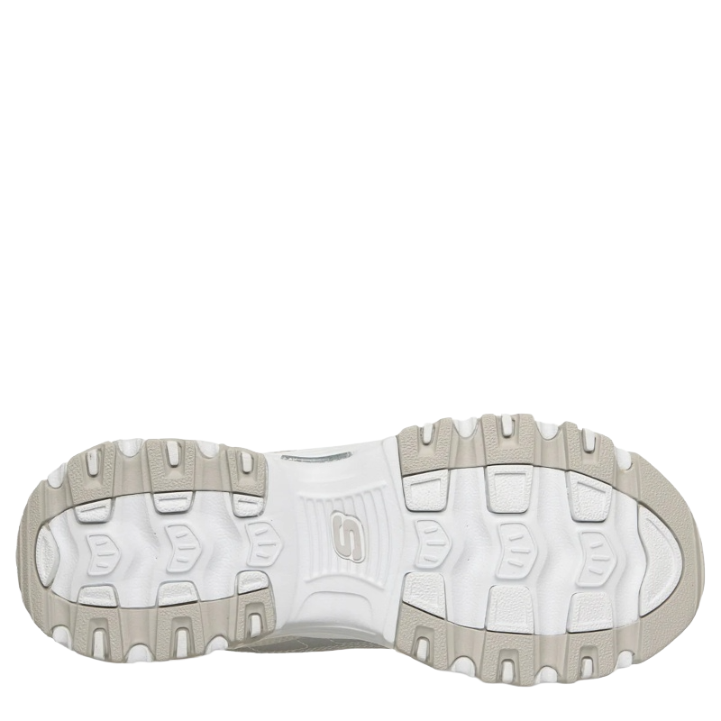 Skechers Slip-Ins: D'Lites Smooth Nostalgia Sneaker Dame Hvid