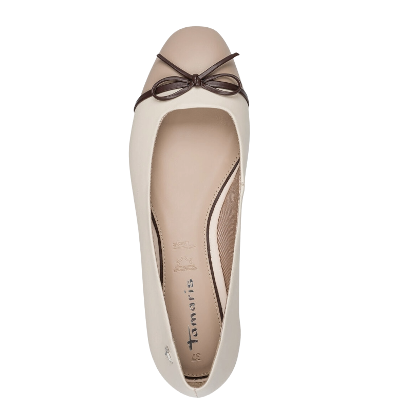 Tamaris 22137-430 Ballerina Dame Beige