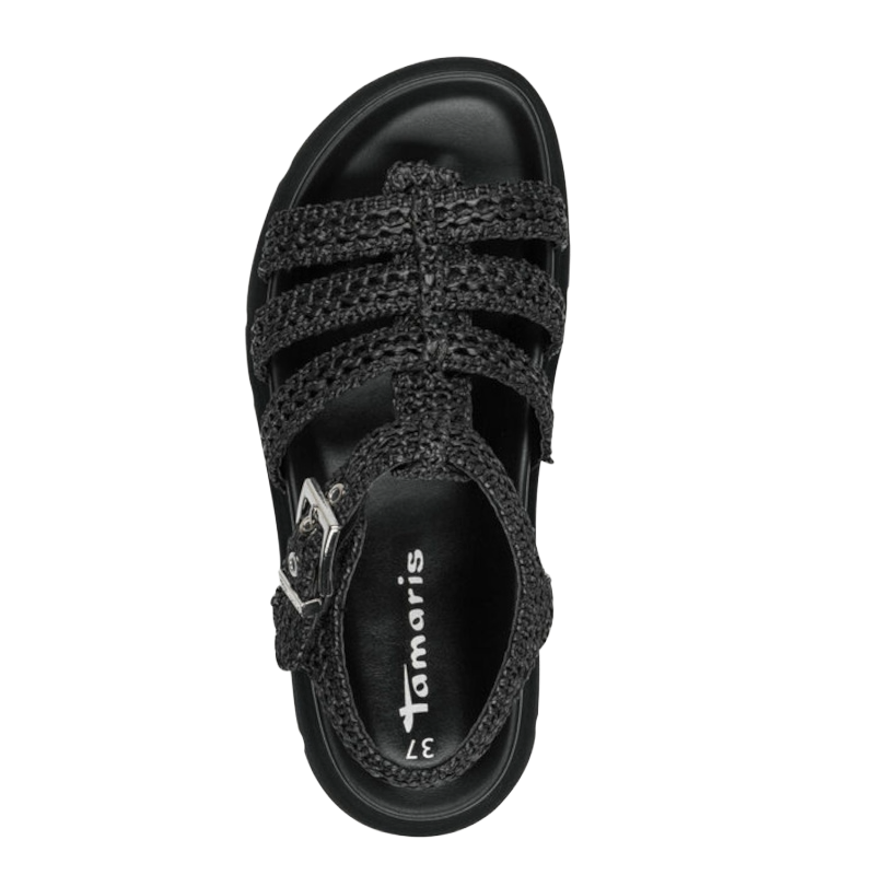 Tamaris 28402-001 Sandal Dame Sort